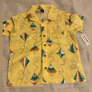 Old Navy Kids Yellow Shirt with Kite Design